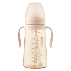 MOTHER-K 精粹極簡PPSU學飲吸吸杯 湛藍星夢配色 醫療級PPSU材質 300ml, 1個, 晨曦白