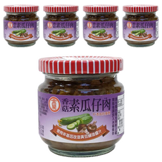 KIMLAN 金蘭 素瓜仔肉, 不添加防腐劑, 使用非基因改造黃豆釀造醬汁, 180g, 5罐