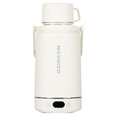 NICONICO 旅行用雙電壓熱水壺 NI-TK2419 1.2L, 1個, 白色