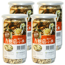 Global Garden 盛花園 杏鮑菇原味脆片小點 全素可食 日本原生種新鮮杏鮑菇製成 低溫處理 無防腐劑, 130g, 4罐