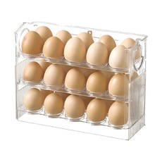 艾米購物 彈跳雞蛋盒 300g 透明白 冰箱雞蛋收納盒 雞蛋保鮮盒, 1個