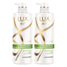 LUX 麗仕 柔亮去屑止癢 洗髮乳, 含4D玻尿酸+專研去屑配方, 48小時有效去屑, 750g, 2瓶