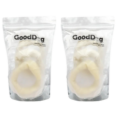 GoodDog 古德狗 磨磨牛系列 3吋白色甜甜圈 全齡犬用, 原味, 120g, 2包