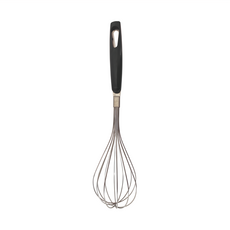 SUNCRAFT 川嶋 打蛋器 28.5cm 18-8不鏽鋼, 黑色 + 銀色, 1個