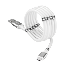 Kinyo Micro磁吸傳輸線 USB-B902, 1m, 白, 1條