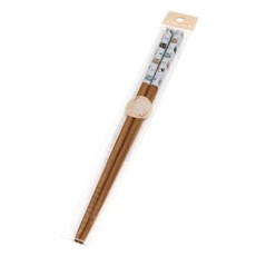 田中箸店 貓咪圖案竹筷 顏色隨機 22.5cm 1雙, 1雙筷子