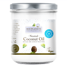 BIO PLANETE 碧歐星球 天然冷壓初榨去味椰子油, 400ml, 1罐