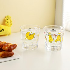 The Shinmyohan 神妙漢家族 燒酒杯2入組 380毫升 玻璃杯, 美妙漢 + 神妙漢跳舞, 1組