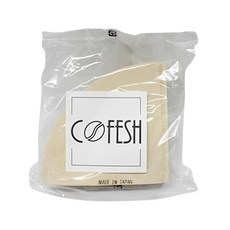 COFESH V椎形02濾紙，採用100%原木漿，1-4杯，日本產, 100張, 1包
