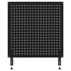 撥撥的架子 洞洞板53X53cm(黑砂) + 桌邊夾X2, 1組