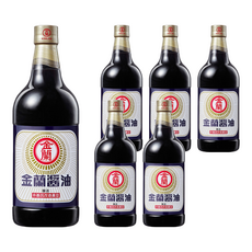 金蘭 醬油, 台灣經典醬品, 記憶中的老味道, 1L, 6瓶