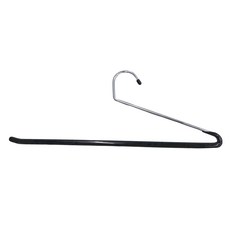 HIKOYA 和彥家 單層防滑褲架 鐵+軟性PVC塑膠 34*15cm, 黑色, 1組