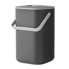 Lila 大容量帶蓋廚餘過濾桶, 5公升, 深灰色, 17 x 17 x 21cm, 1個