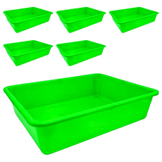 百貨King 400密林 置物籃 收納籃, 綠色, 6個