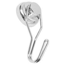 TRENY 萬向超強磁掛勾 適用於臥室/客廳/廚房 金屬/塑料材質, 單一顏色, ​單一顏色, 1個