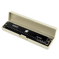 Onbiu 經典專業口琴 24孔 黑色, 音色飽滿, 方便攜帶, 單一商品, 1個