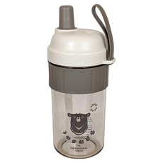 FORUOR Fu X 麻吉波波手提吸管杯, 灰色 + 透明色, 850ml, 1個