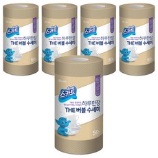 Scott 可麗舒 捲筒型拋棄式洗碗布, 淺褐色, 50張, 5捲