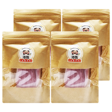 港媽私房手作 手工無鹽蔬果1mm麵條 火龍果口味, 200g, 4包