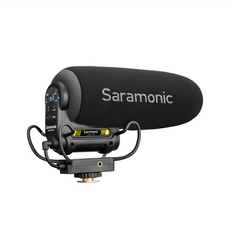 Saramonic 楓笛 Vmic5 Pro 超心型指向電容式麥克風，內建電池續航120小時，自動開關機，附防風配件, 黑色