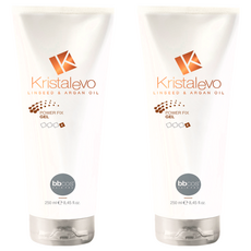 bbcos 必可市 Kristalevo 摩洛哥持久定型膠 富含摩洛哥果油 亞麻子油 費拉蘆薈 同時保濕滋養髮絲, 250ml, 2瓶