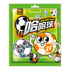 77 哈哈球 足球巧克力風味糖, 260g, 1包