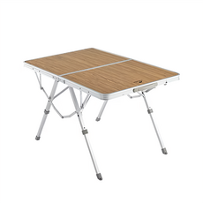 Naturehike 挪客 鹿曠鋁合金 可升降手提折疊桌 JU055 3.9kg, 木紋色