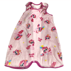 愛北鼻 兒童款 無痕背心式法蘭絨防踢被 小馬寶莉, 120碼(110~120Ccm), 粉