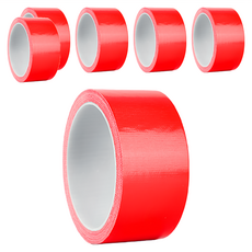 Reddot 紅點生活 超黏強韌好撕防水大力膠帶, 紅色, 6個