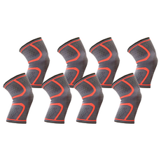 AOLIKES 奧力克斯 OMC 大人運動專用型護膝, M, 4雙, 紅色