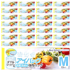 保鮮夾鏈袋 Y374, M, 15張, 40盒