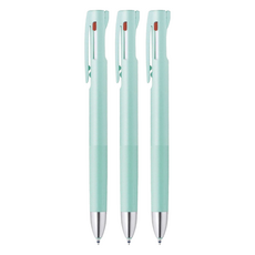 ZEBRA 斑馬牌 bLen 3色原子筆 低重心設計 黑藍紅三色可選, 藍綠色, 3支