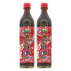 順發油品 冷壓黑麻油 100%, 520ml, 2瓶