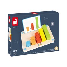 Janod 小小STEAM系列 數量棒 Set, 輕柔色調 了解數與量概念, 3歲以上適用, 1盒