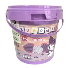 Sanrio 三麗鷗 超輕無硼安全環保庫洛米兒童黏土 12+1色, 17g, 1桶, 紫色