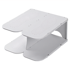 六層開放式鞋架 PP材質, 米白, 1組