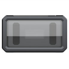 HONG JIN 360度旋轉浴室防水手機盒，黑色，無痕掛牆設計，全包覆嚴密防水，高透視窗，讓您安心享受沐浴時光, 1個