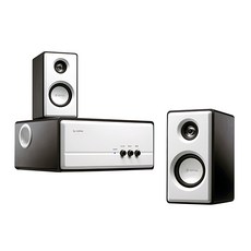 Kinyo 2.1多媒體音箱 重低音360 x 247 x 153mm 左右聲道139 x 104 x 194mm 原廠保固, KY-670, 雪白鋼琴烤漆面板