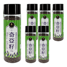 MR.JOHNSON 強森先生 奇亞籽 鼠尾草籽, 營養豐富 順暢保養 體內環保 保健首選 純素配方, 6瓶, 250g