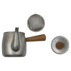 MiyAco 米雅可 橫手急須壺 CHA-2 日本製造, 霧面不鏽鋼, 380ml, 1個