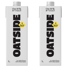 OATSIDE 歐特賽 咖啡師燕麥奶 1L, 濃郁不油膩, 零乳糖, 無加糖, 2瓶