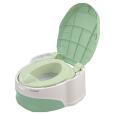 Combi 康貝 優質坐式分段訓練便器, 業界最多種變化, 日本工藝無利角夾縫, 綠雪松, 1個