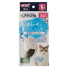 GEX 活性碳濾棉 半圓形 3片 貓用, 1盒