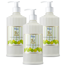 F'ees 嬰兒滋潤保濕乳液 蘋果香, 300ml, 3瓶