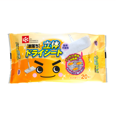 LEC 激落立體清潔紙巾 輕鬆清潔髒污 適用於多種材質地板 無添加藥劑 無味不刺鼻 20入/包, 1包, 30 x 20cm