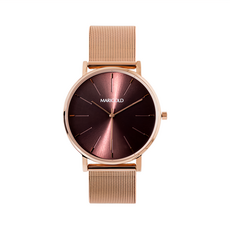 MARIGOLD 美爾朵 時光兩端的思念米蘭金屬鍊帶手錶 輕薄設計
