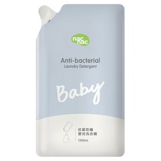 nac nac 抗菌防蟎嬰兒洗衣精 補充包, 1.1L, 1包