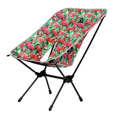 OWL CAMP 輕量標準印花椅 森林棕熊/丹寧口袋/熱帶棕櫚葉/煙燻帳篷/露營嘉年華, 雨林粉紅鶴, 1個
