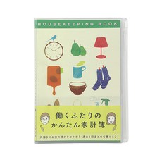 日本 MIDORI 簡易月間家計簿 A5 生活, 淺綠色, 1本