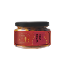 A-Ma 杜甲 巴蜀蒜椒油 精選辣椒 花椒與新鮮白芝麻製成, 120g, 1罐